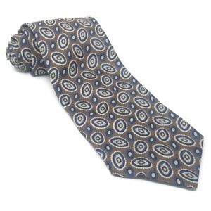 Vintage Jsaco Abstract Circle Pattern Blue & Gray